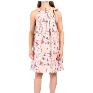 Bellambra 100% Linen Sleeveless Floral Print Dress. Size S